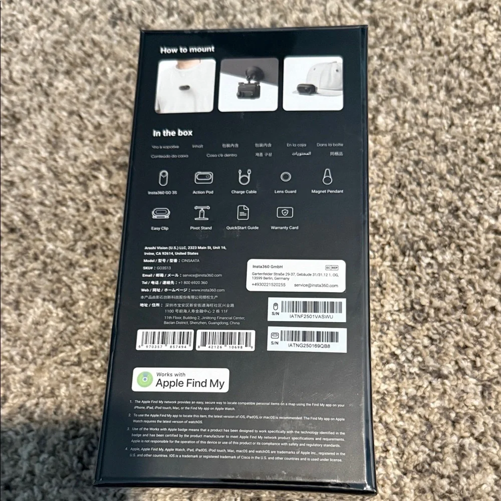 *NEW* Insta360 GO 3S 128GB Digital Camera w/ *NEW* Accessories