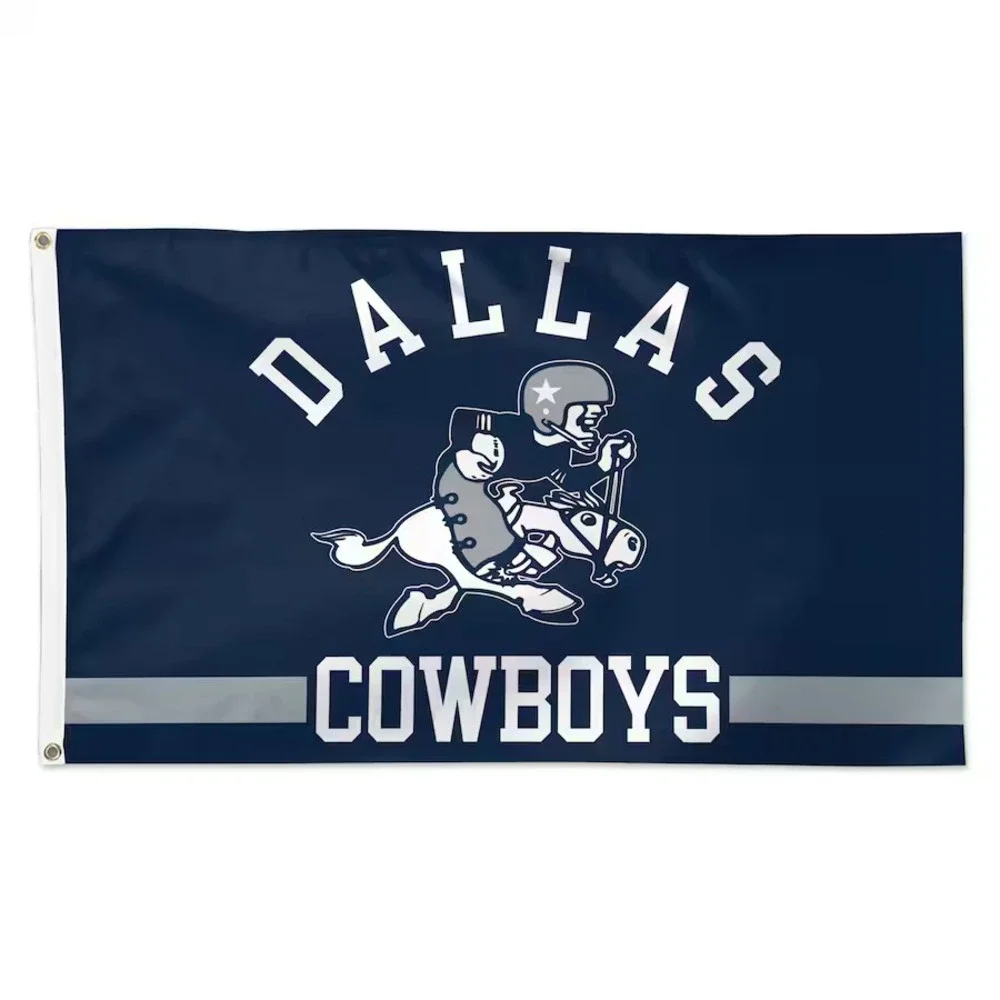 Dallas Cowboys Premium 3x5 Feet Flag‎ Banner, Retro Logo, Metal Grommets New