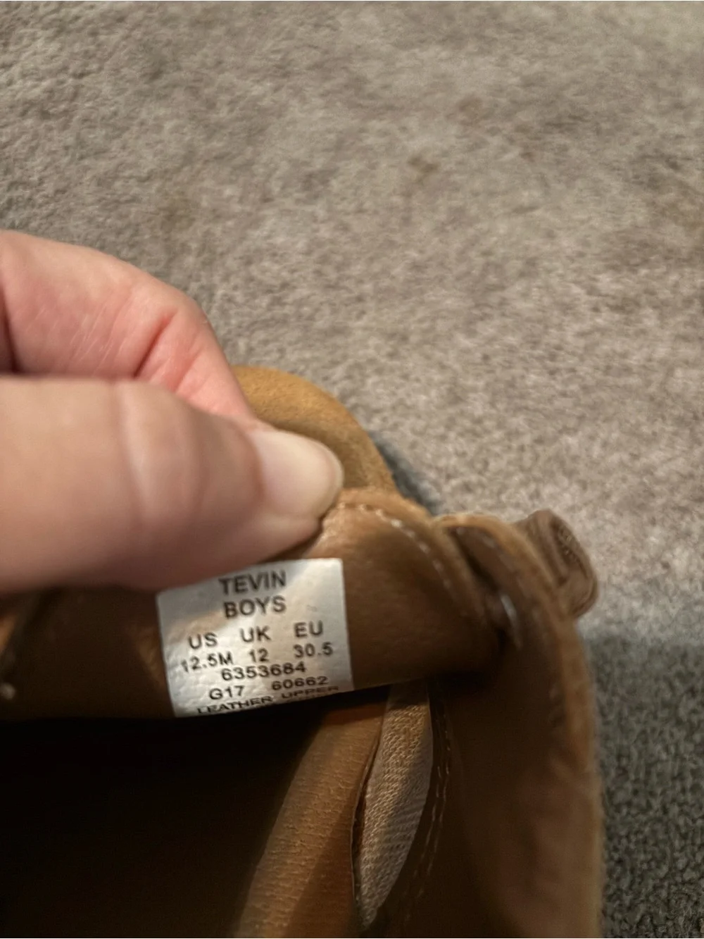Sperry Boys Tan Suede Casual Shoe - Comfortable Lace-Up