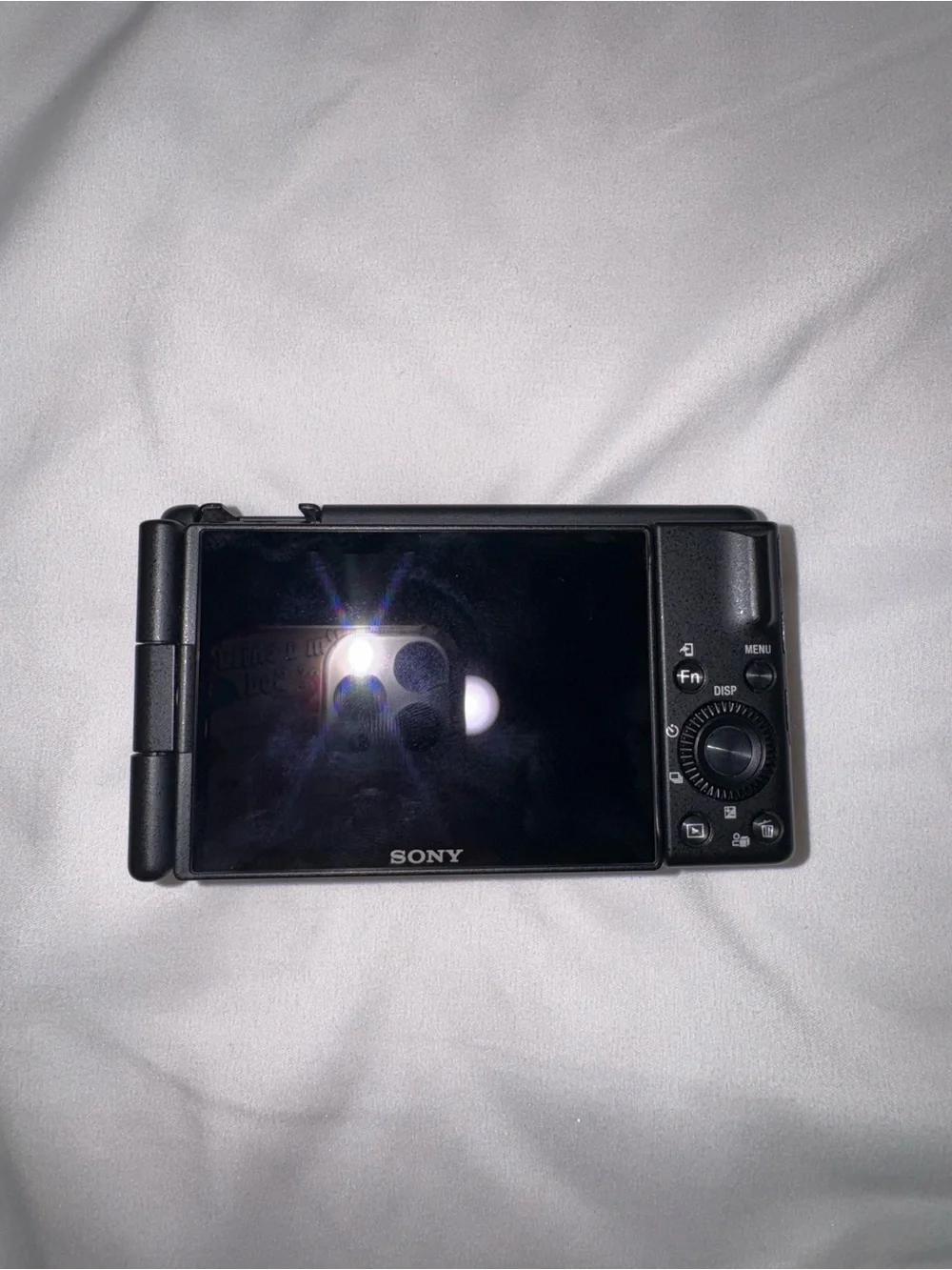 Sony ZV-1F Black Compact Camera with Lens Cap