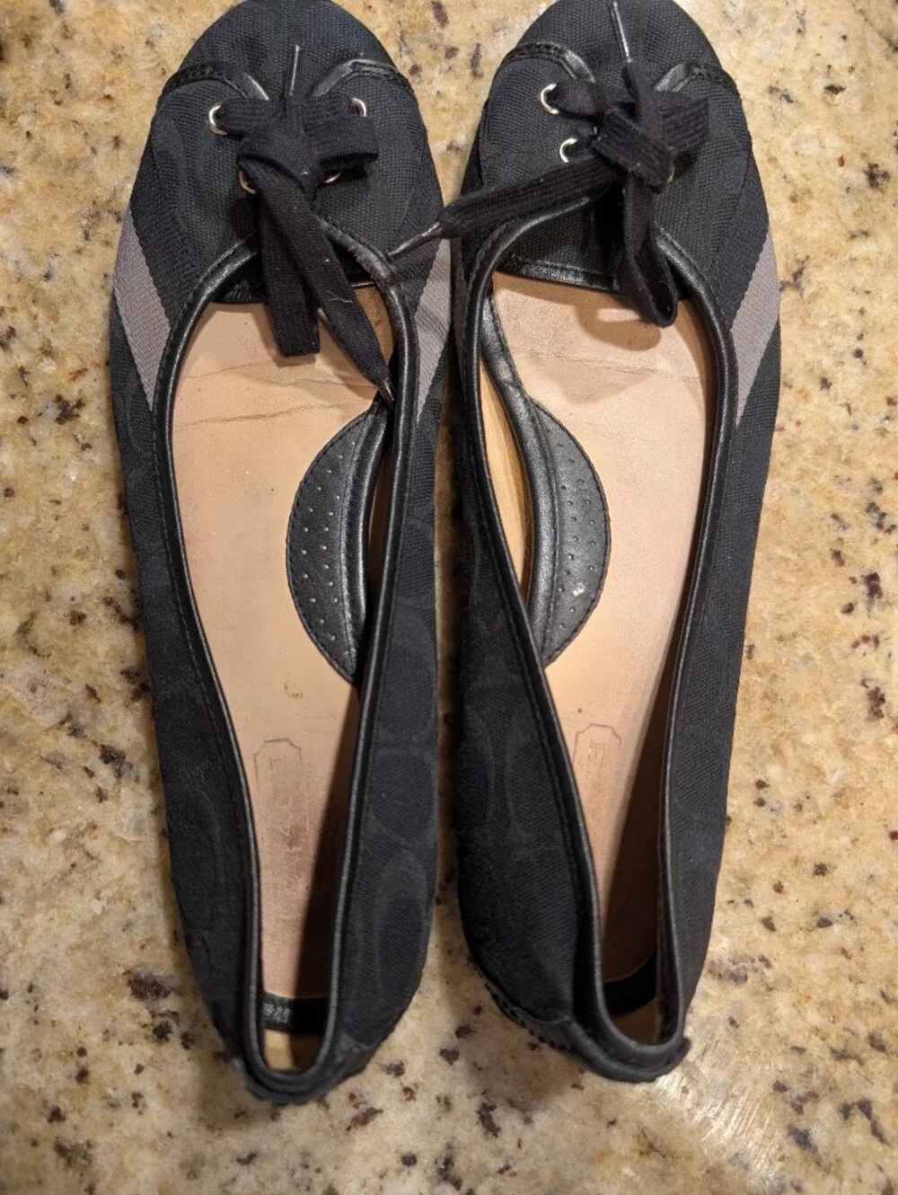 Coach Josie Jacquard Vintage Ballerina Flats Sz 10