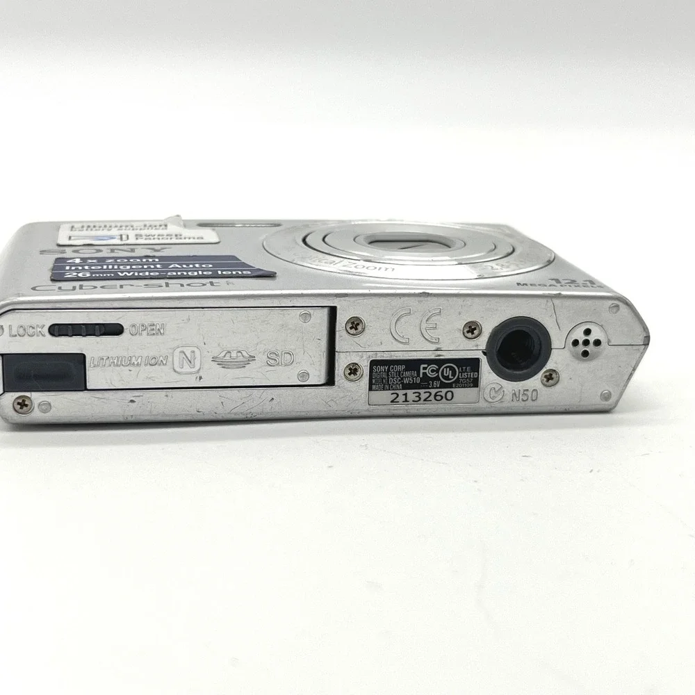 Sony Cyber-shot DSC-W510 12.1MP Silver Digital Camera 4x Optical Zoom 26mm Lens