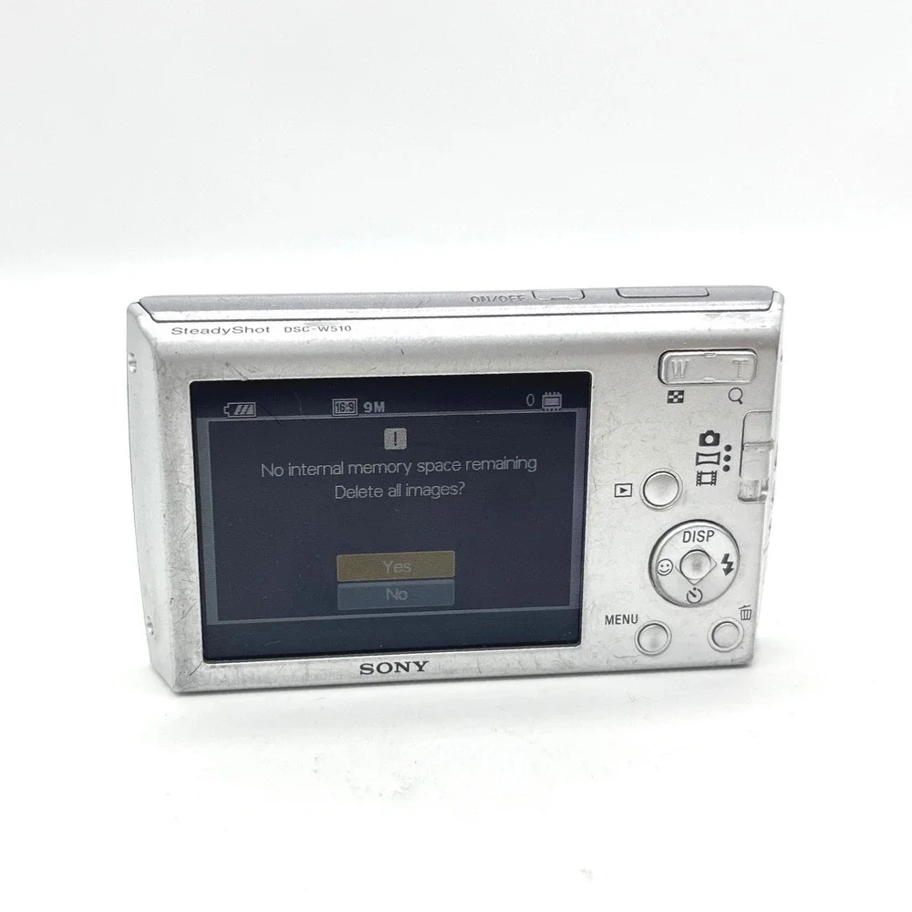 Sony Cyber-shot DSC-W510 12.1MP Silver Digital Camera 4x Optical Zoom 26mm Lens
