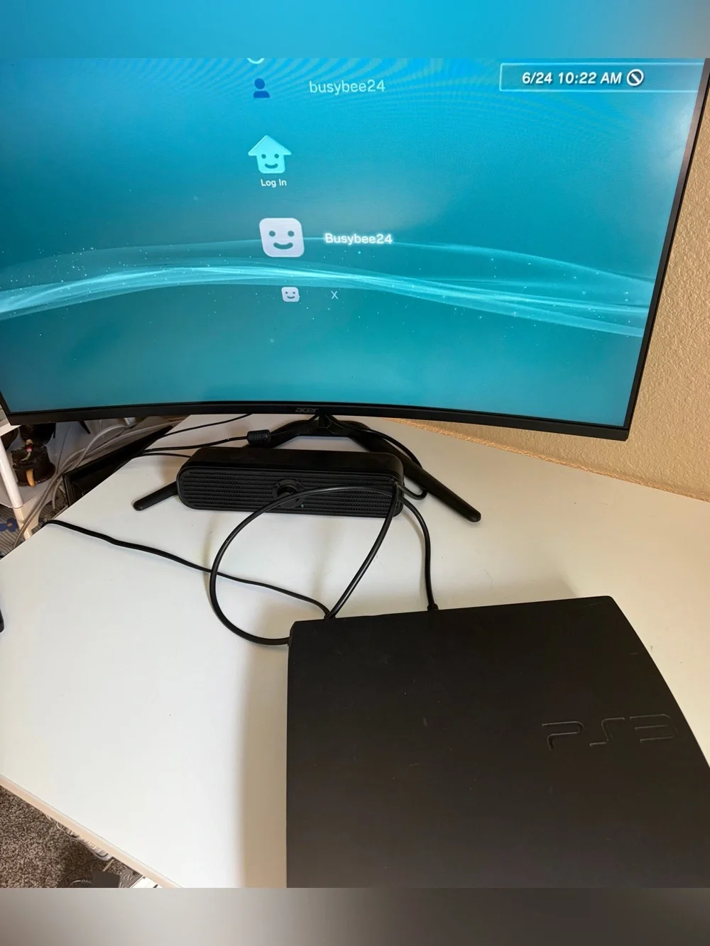 Sony PS3 Slim Console - Black Matte Finish
