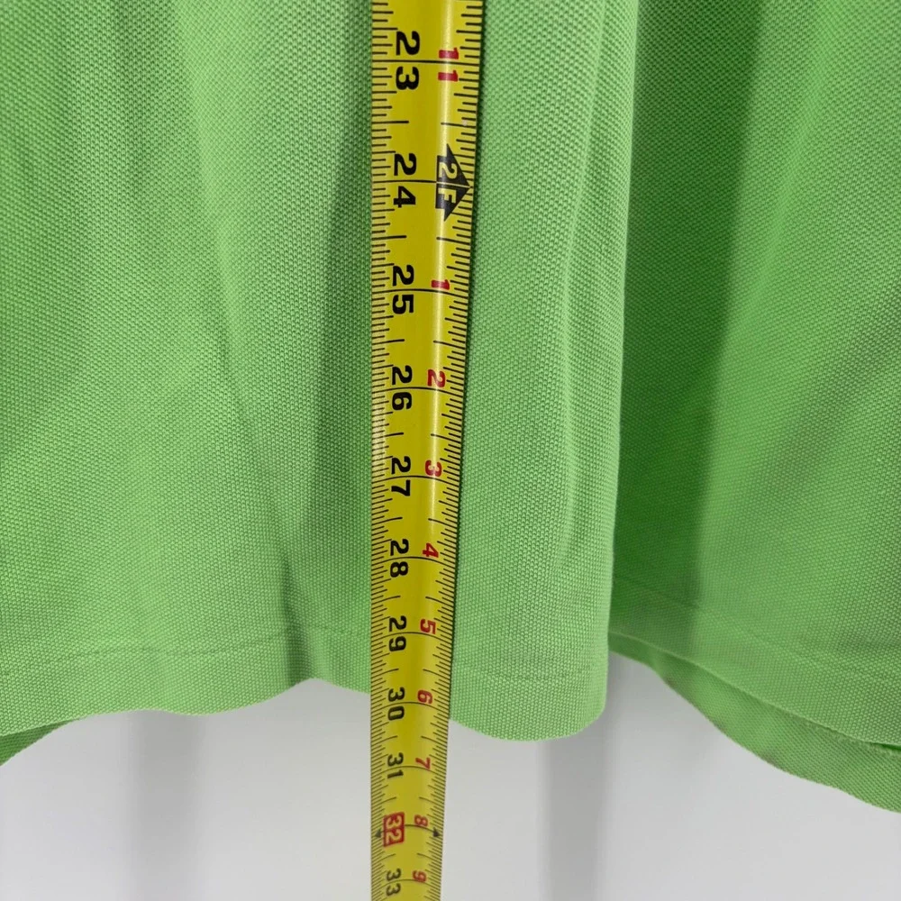 Polo by Ralph Lauren Mens L Green Polo Shirt Red Pony‎ Logo Cotton Casual