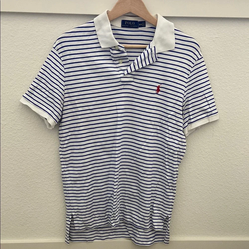 Polo by Ralph Lauren Men's Blue Striped Shirt