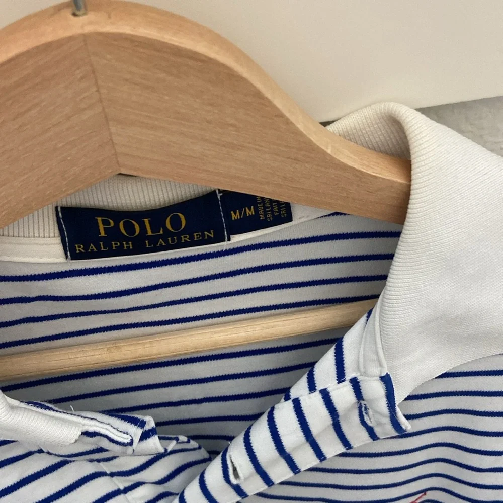 Polo by Ralph Lauren Men's Blue Striped Shirt
