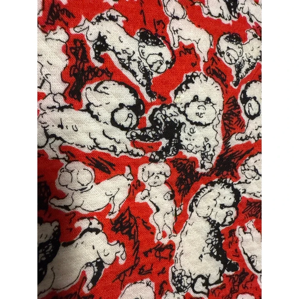 Carolina Herrera Target Dog Print Pouch Cosmetic Bag Red‎ White Makeup New