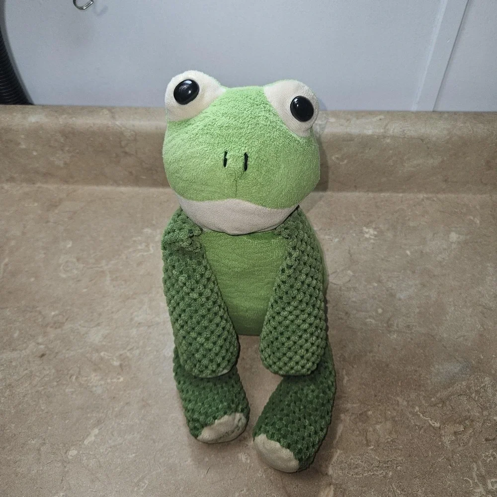 Scentsy Buddy Ribbert Frog Plush Stuffed Animal Soft Toy Zipper Back‎ 16