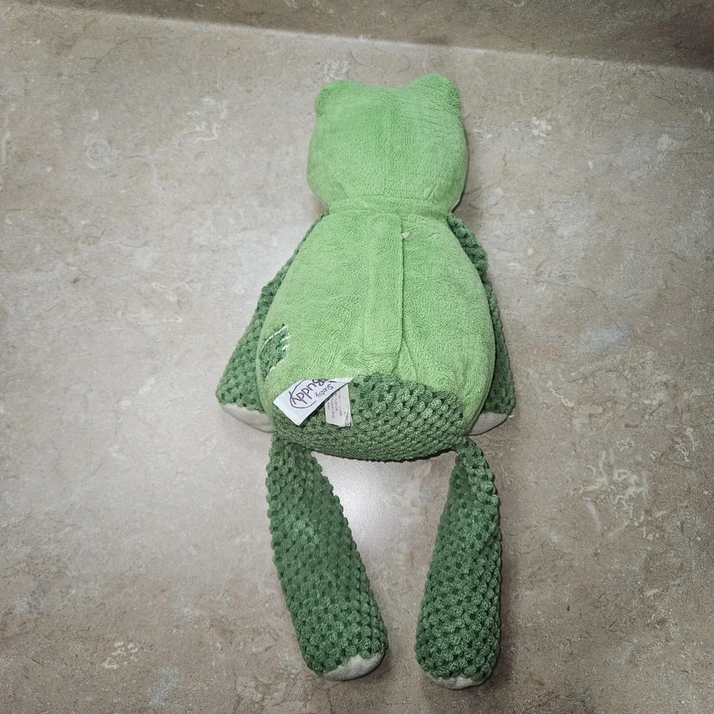 Scentsy Buddy Ribbert Frog Plush Stuffed Animal Soft Toy Zipper Back‎ 16