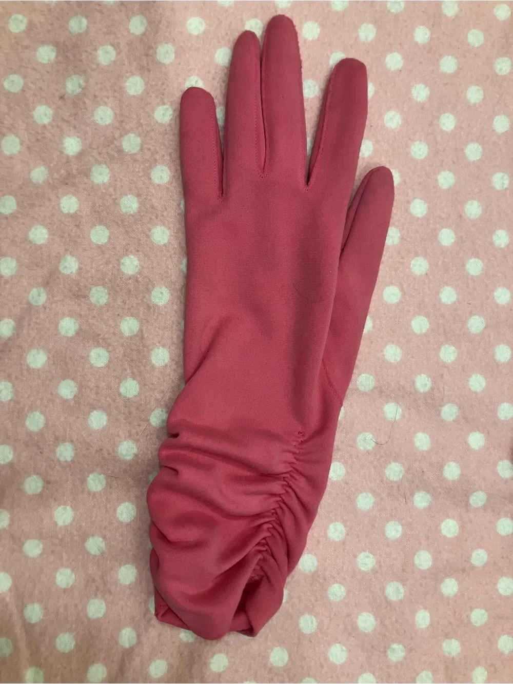 Vintage Hansen Gloves 7 Raspberry Pink
