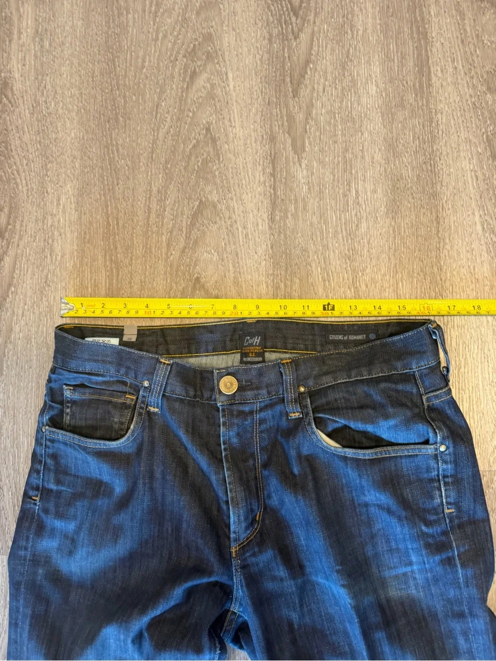 Men’s Citizens Of Humanity SID Straight Leg Blue Jeans Sz 33x32