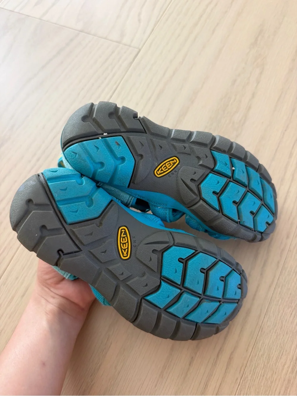 Keen Seacamp II CNX Water Hiking Sandals Toddlers Boys Girls Size 12 Blue Teal