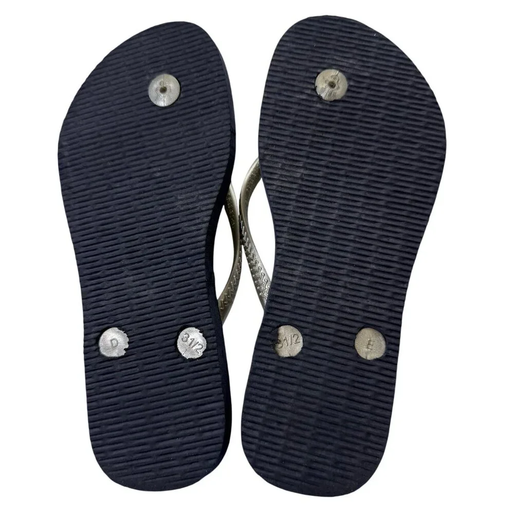 Havaianas Slim‎ Oceano Flip Flop Sandals Navy Blue Youth 2