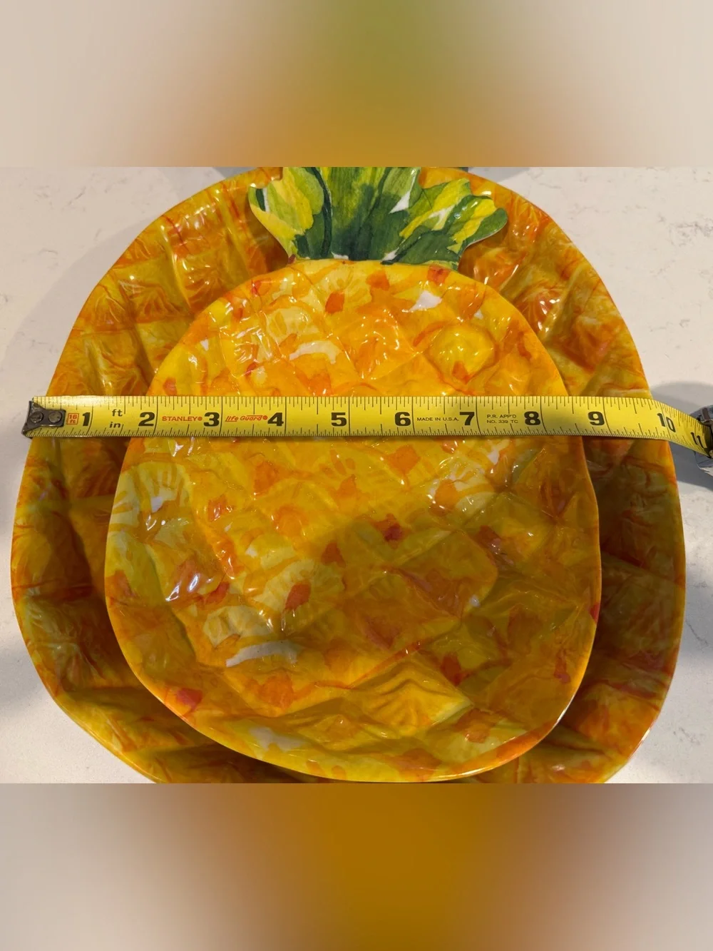 OUTDOOR COLLECTION Set of 2 Pineapple Serving Bowls