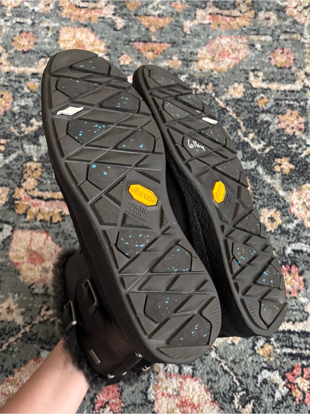 Merrell Tremblant Ezra Leather Side Zip Buckle Faux Fur Winter Boots Black Sz 8
