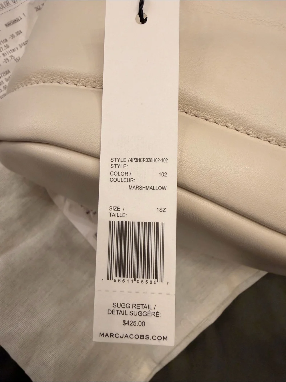 Marc Jacobs small Marshmallow bucket Bag