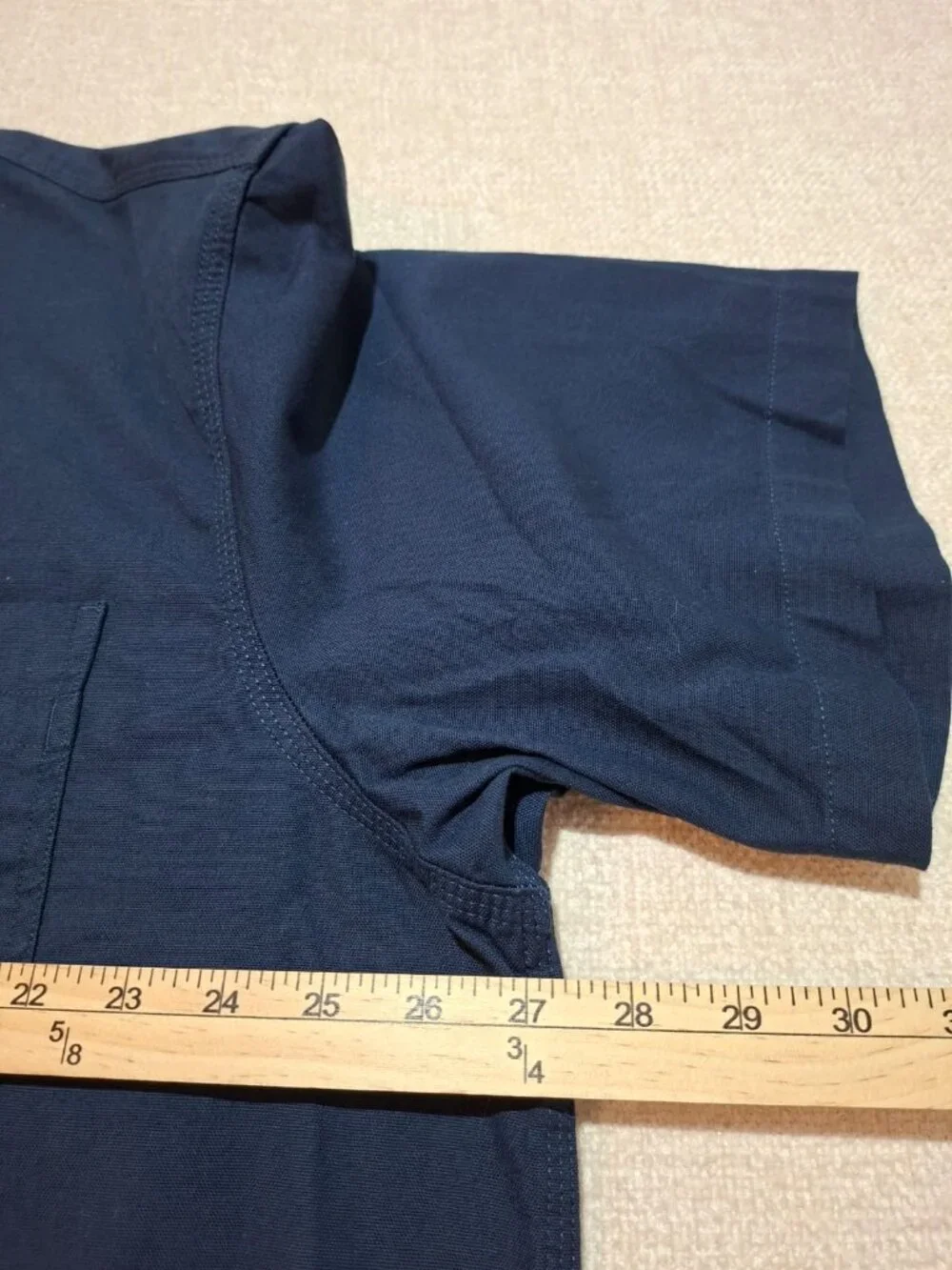 Carhartt Rugged Flex Relaxed Fit Navy Work Shirt 2XL