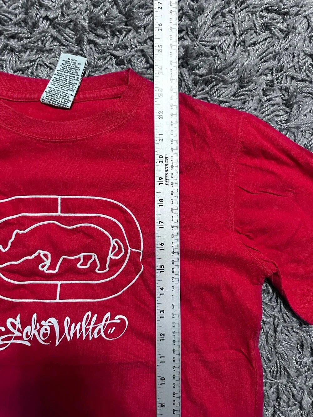 Ecko Unltd. Red Cotton Y2K Graphic T-Shirt Size S