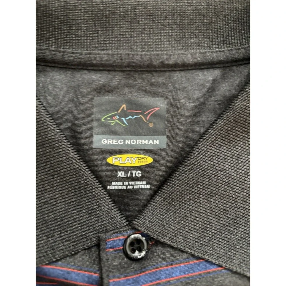 Pair of Greg Norman PLAY DRY Men's XL Short Sleeve Golf Polo Shirt Lot