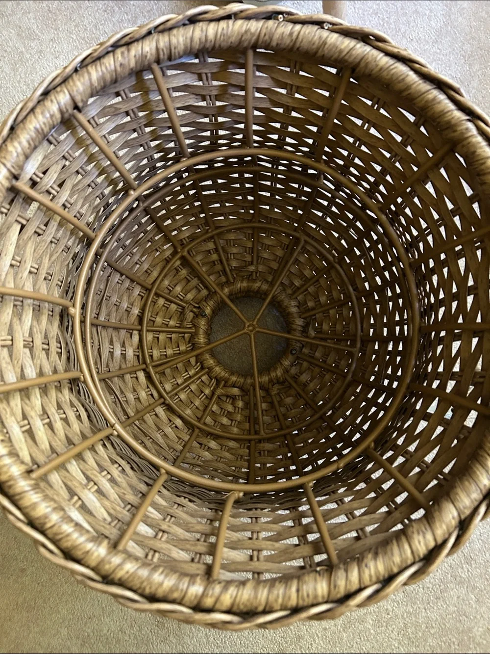 Studio McGee 14” x 16” Resin Wicker Outdoor Planter - Natural Brown