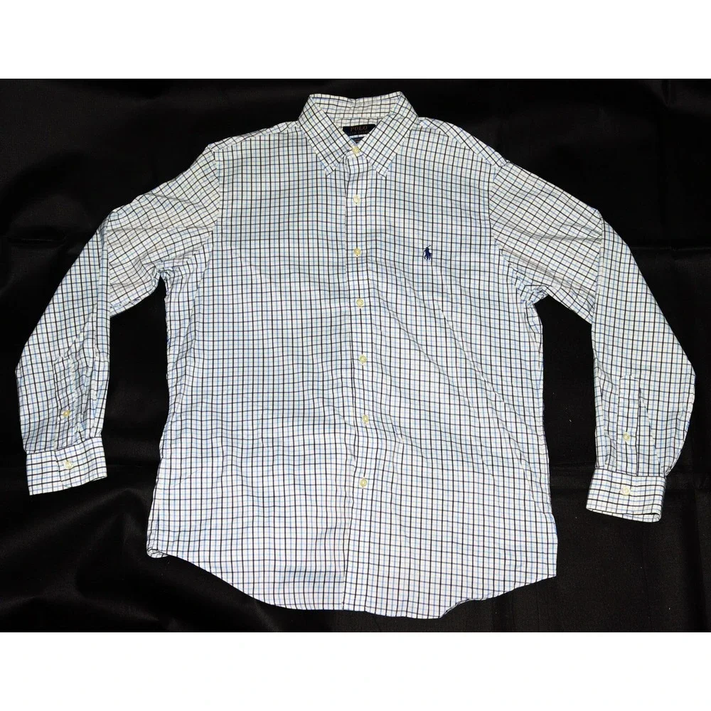 Polo Ralph Lauren Classic Fit Performance‎ Men's Button Down Shirt Size Large