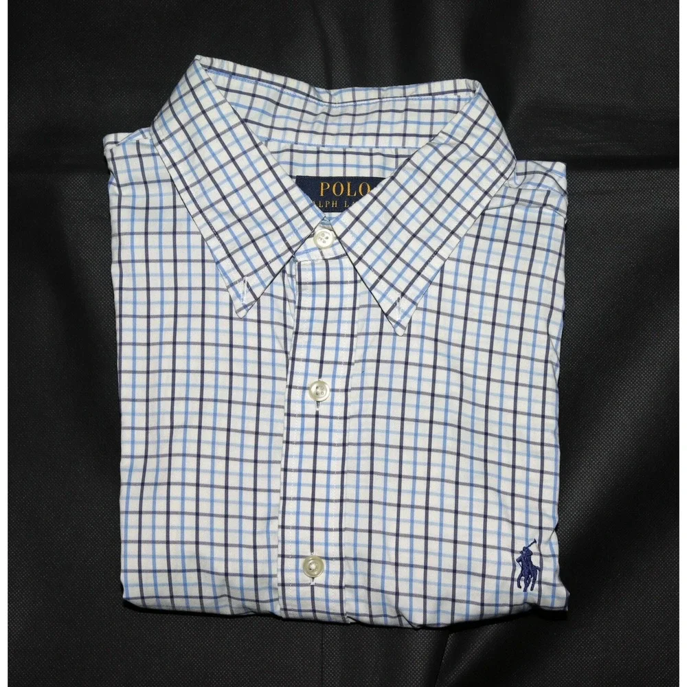 Polo Ralph Lauren Classic Fit Performance‎ Men's Button Down Shirt Size Large