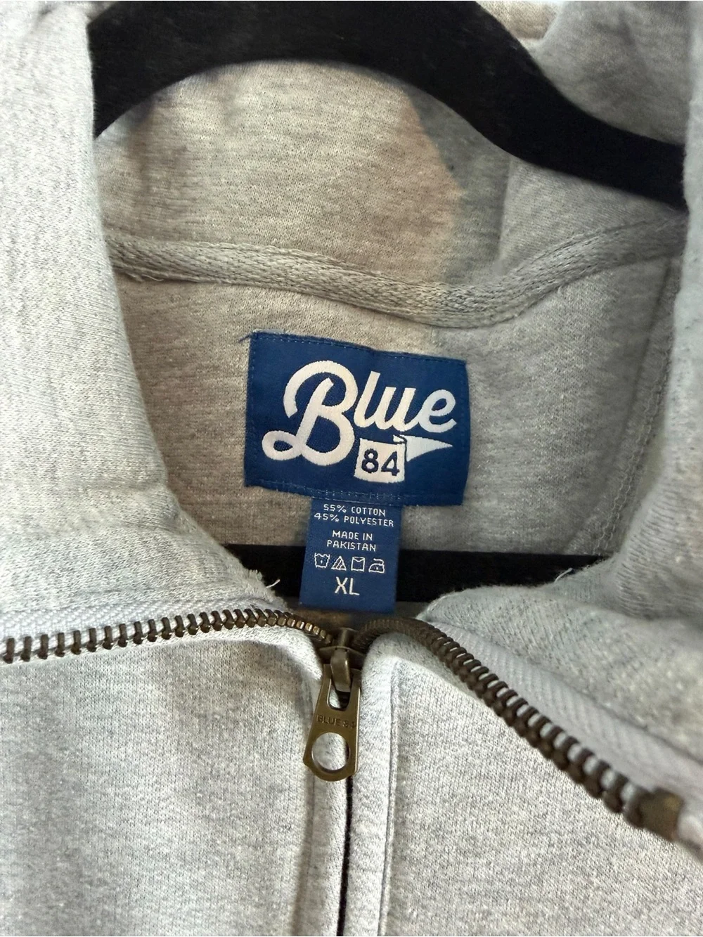 Blue 84 1/4 Zip Ohio State Gray Pullover Sweatshirt