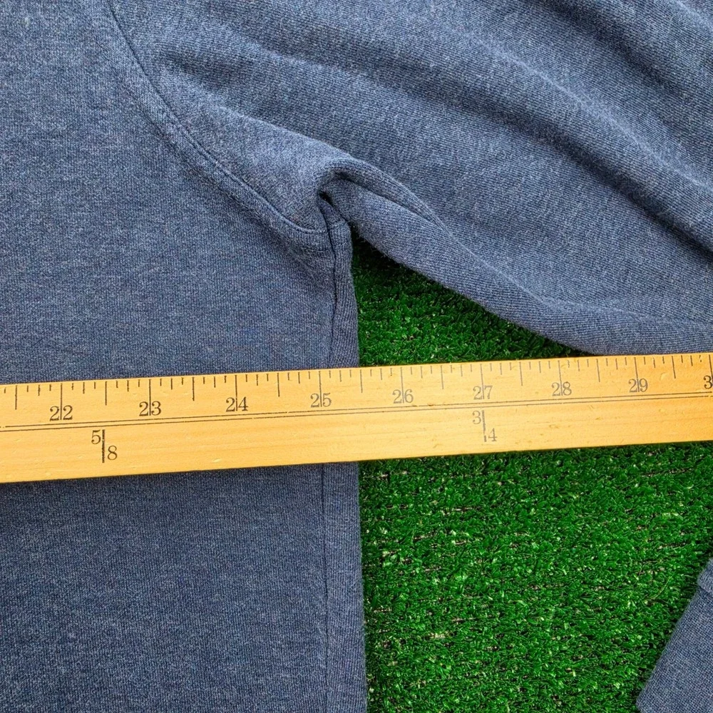 Peter Millar Crown Sweater Mens XL Heather Blue Quarter Zip Pullover Golf Casual
