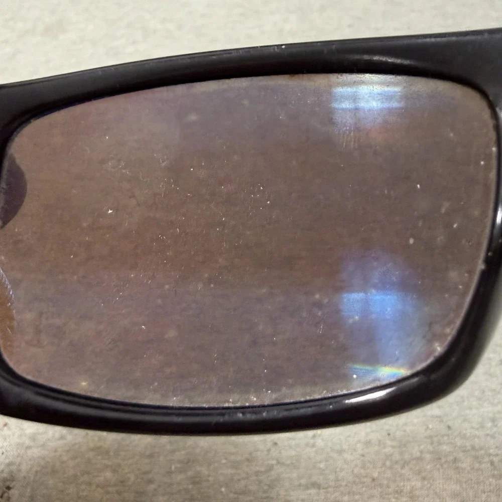 Serengeti Sunglasses Coppa 7249 Black Polarized Brown Lens Italy Rare Rectangle