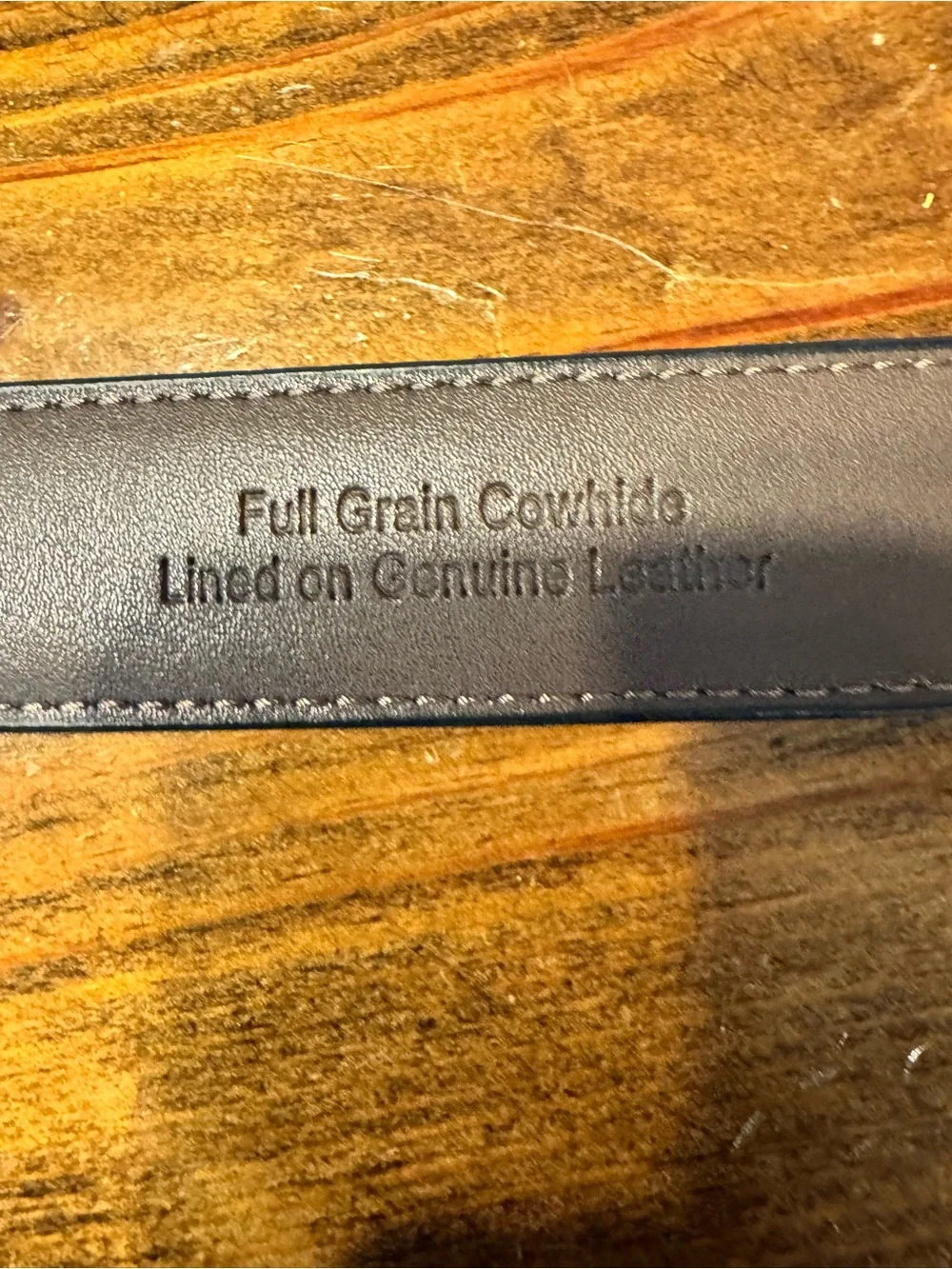 Cremieux Leather Moc Croc Belt Crocodile embossed. Size 38