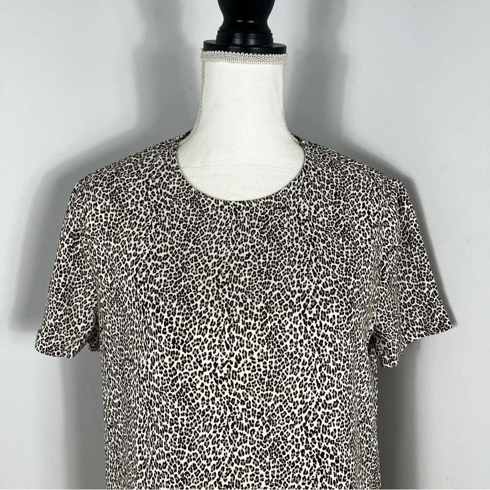 Jenni Kayne leopard T-shirt dress