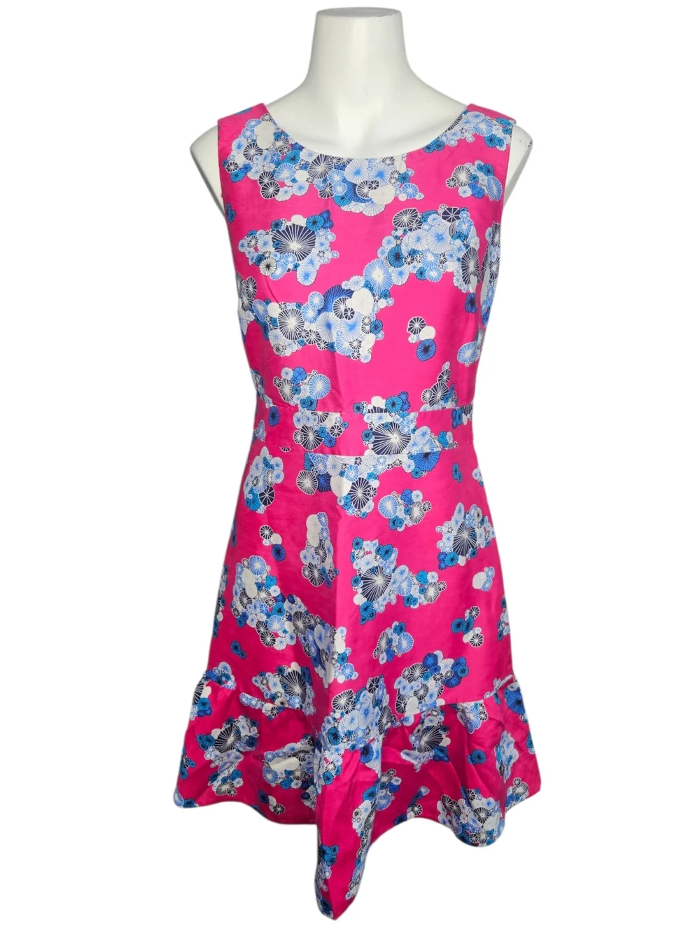 DVF‎ Topanga Mikado Flowers Fit & Flare Kentucky Derby Dress Sz 4