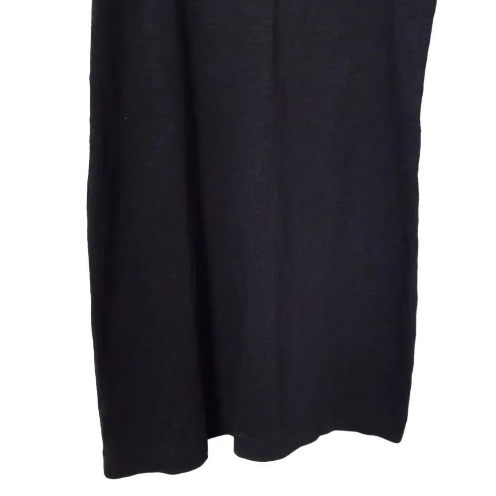 Loft Dress Womens Size S Navy Blue Embroidered Eyelet 3/4 Bell Sleeve Shift Boho