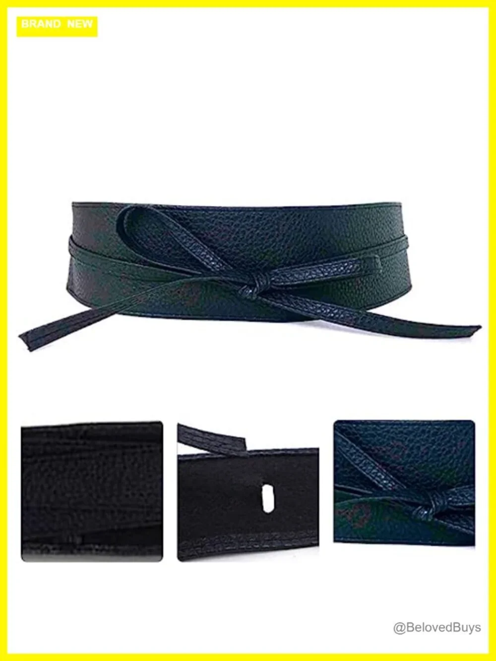 Faux Leather Wrap Belt for Women Cinch Waist Obi Belts