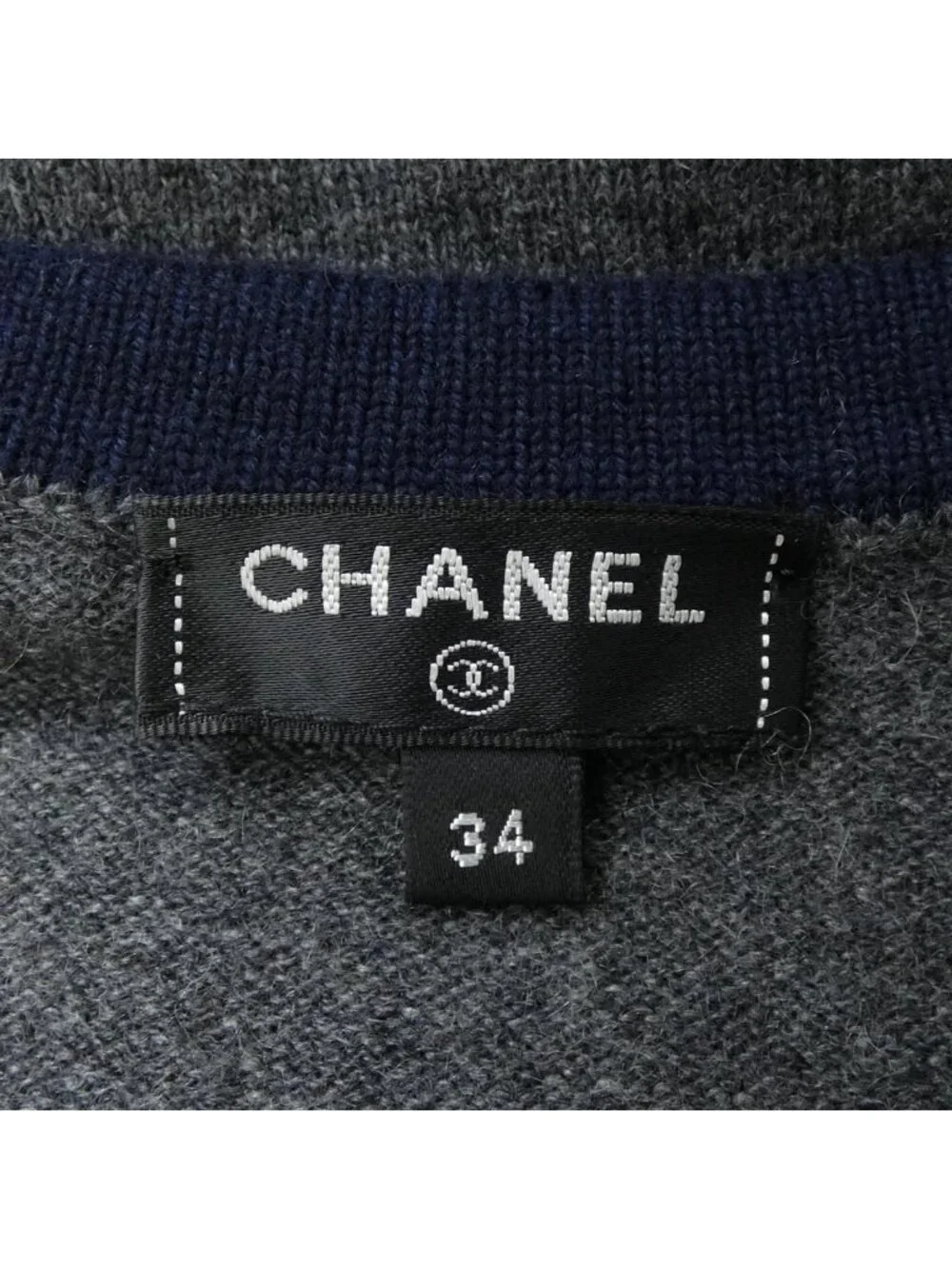 Chanel Knit Sweater Gray