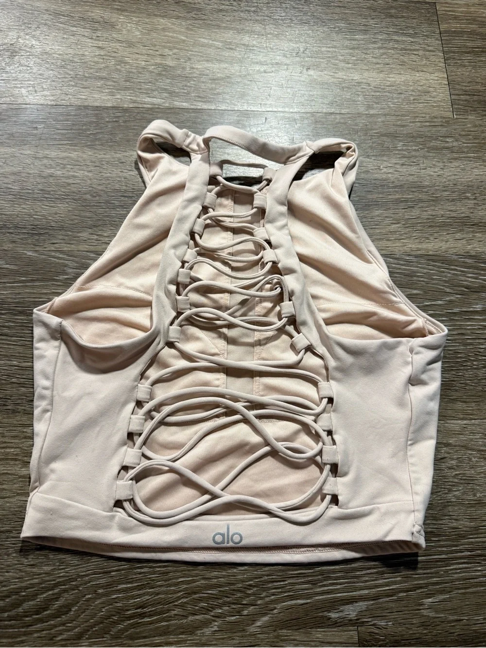 Alo Yoga Movement Sports Bra Tank Light Pink