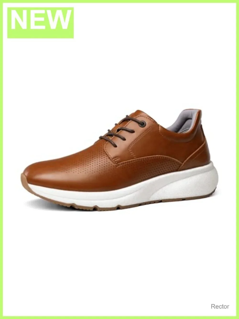 Men's Dress Oxford Sneakers with KineticFoam Cushioned Sole Faux Leather