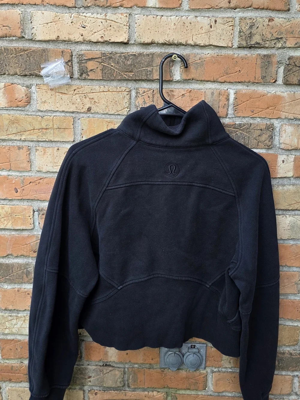 lululemon athletica Black Half-Zip Funnel Neck Pullover Sweater