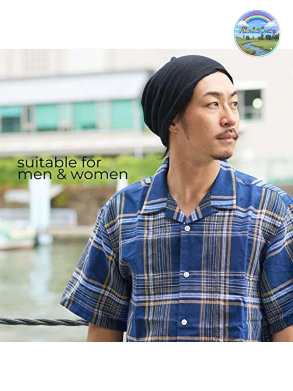 100% Mulberry Silk 4-Way Headband Scarf Neck Gaiter Beanie Chemo Hat
