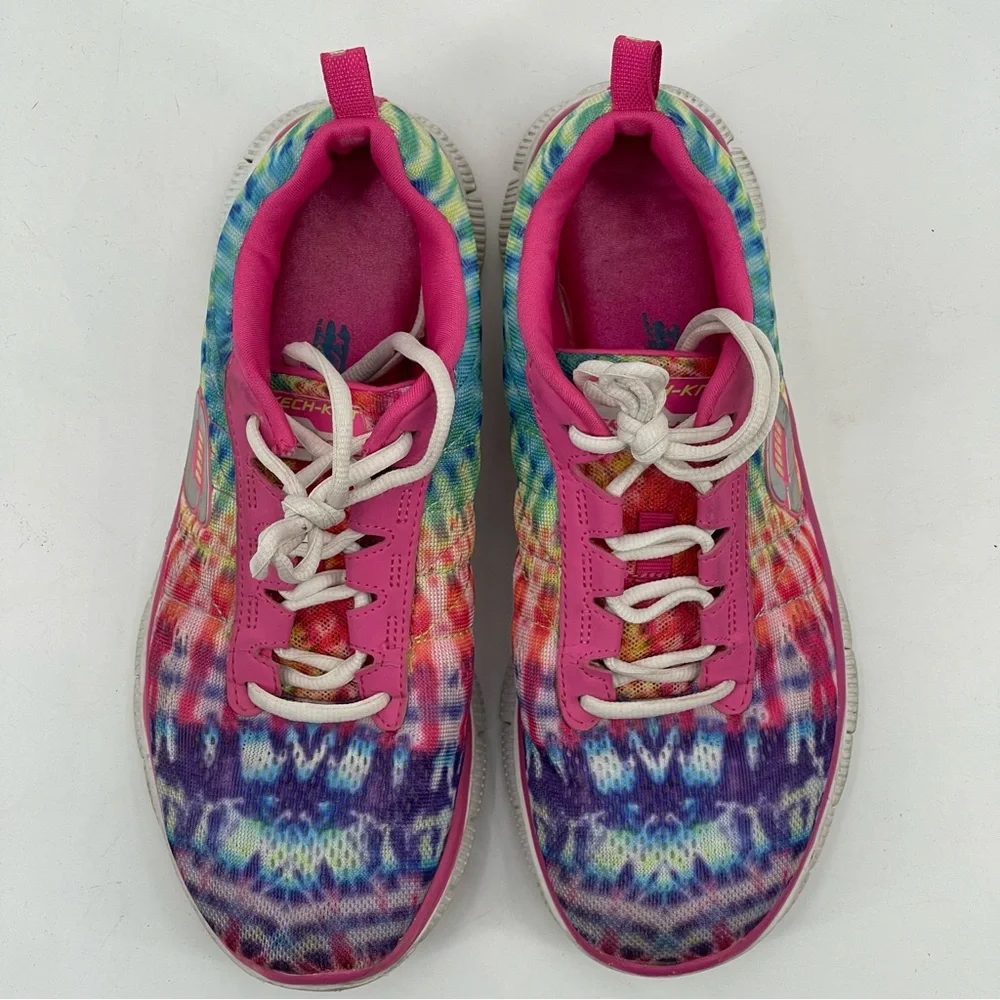 SKECHERS SKECHKNIT WOMENS SNEAKERS SIZE 8, GOOD CONDITION, PREOWNED …