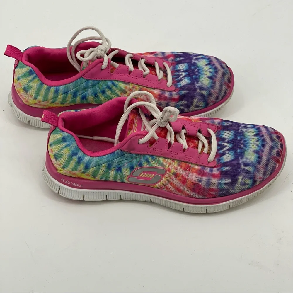 SKECHERS SKECHKNIT WOMENS SNEAKERS SIZE 8, GOOD CONDITION, PREOWNED …