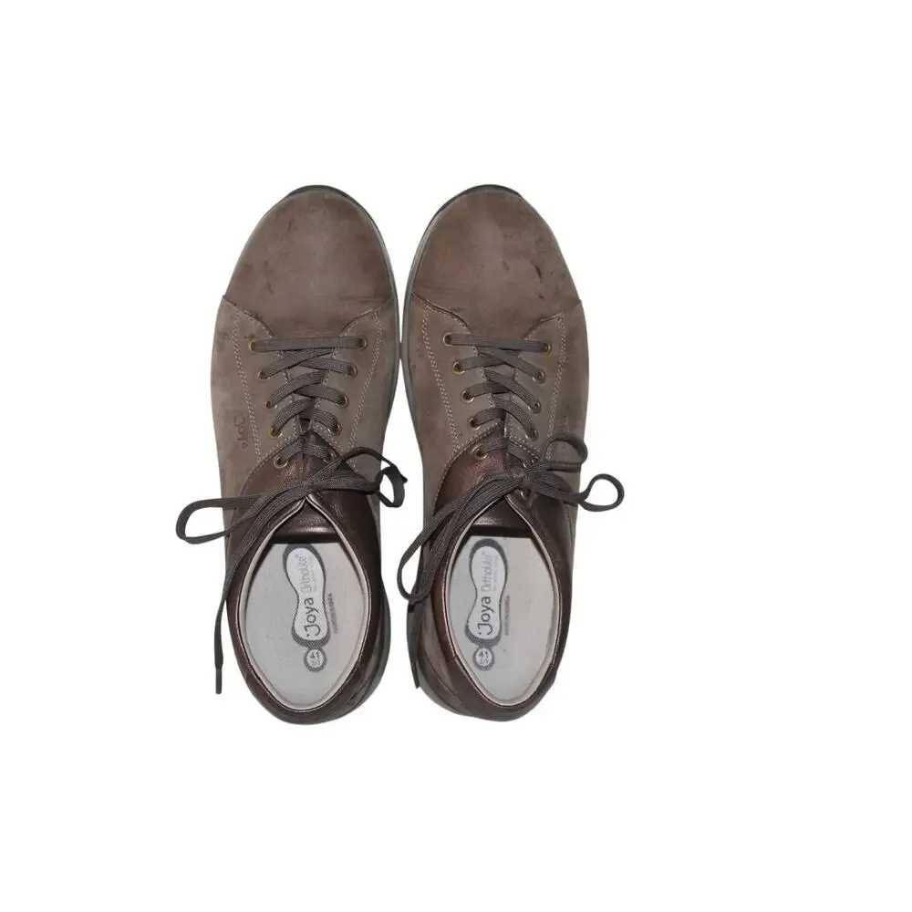 Joya Athena Trek Casual Shoe Sneaker, Brown, Leather, Women's Size 10