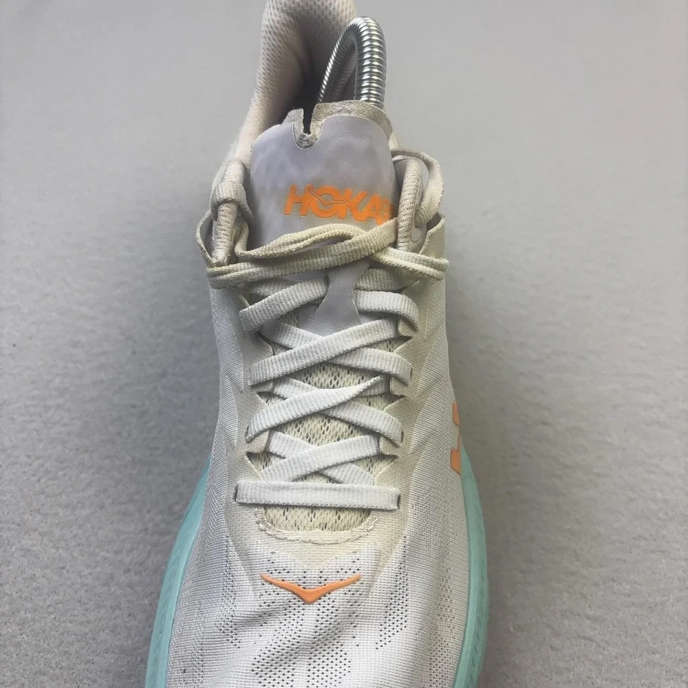 Hoka One One Carbon X 2 Shoes Womens Sz 8.5 White Running Sneakers 1113527 WBOR