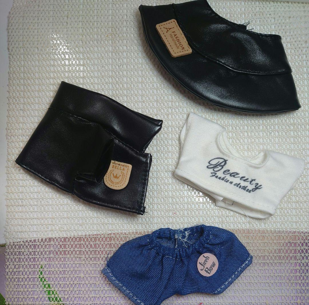 LABUBU　Dress-up　Faux Leather Jacket　Bucket Hat　4-Piece Set
