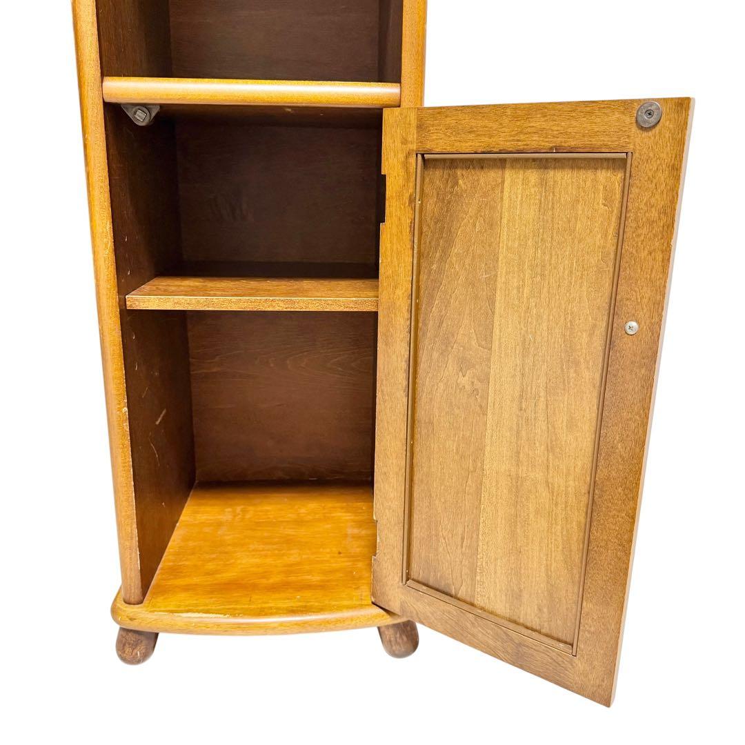 Akebono Kōgei Telephone Stand Wooden Storage Furniture Showa Retro Furniture Antique