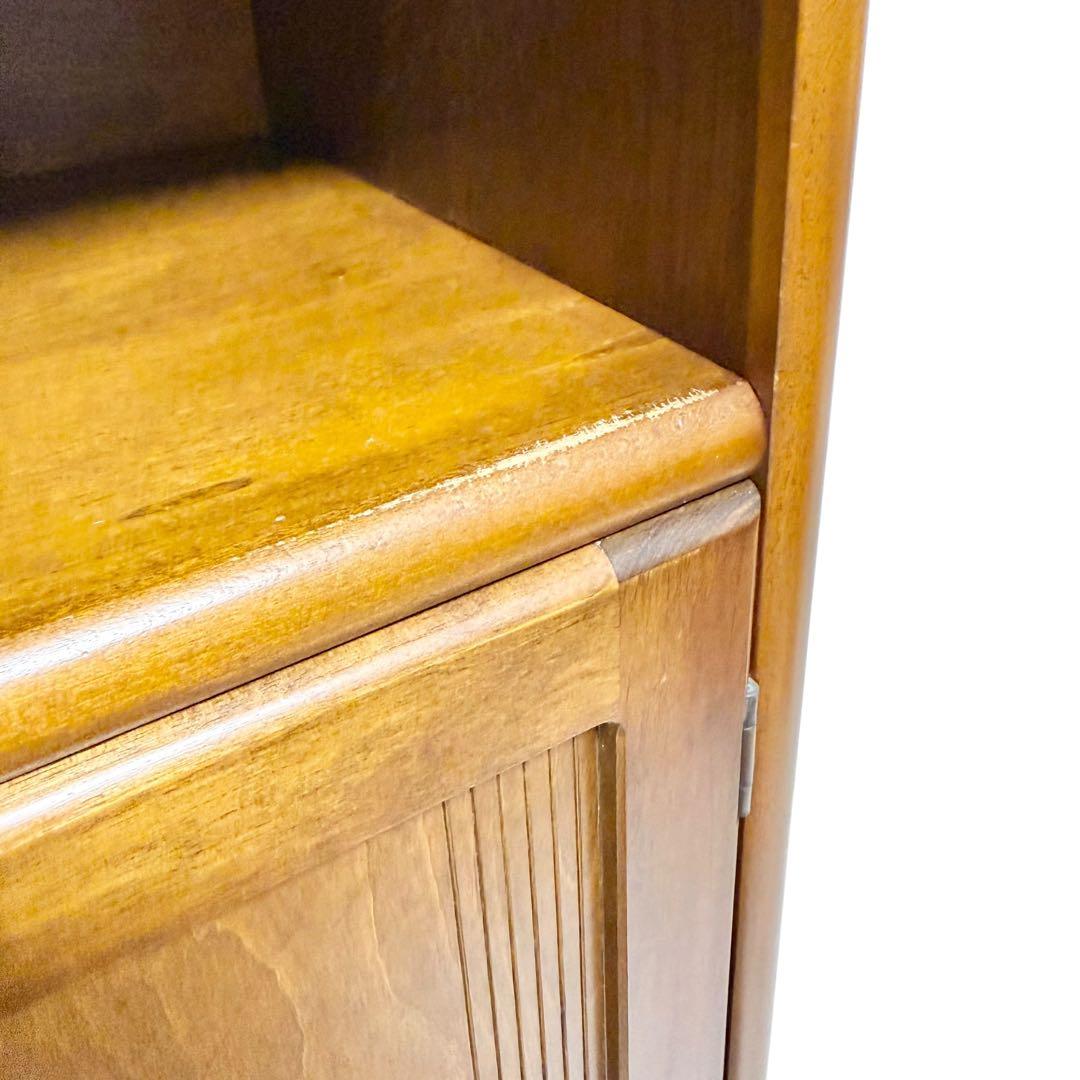 Akebono Kōgei Telephone Stand Wooden Storage Furniture Showa Retro Furniture Antique