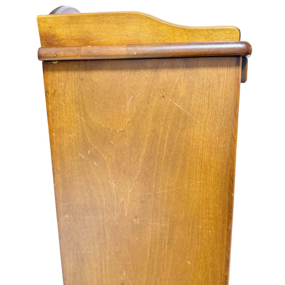 Akebono Kōgei Telephone Stand Wooden Storage Furniture Showa Retro Furniture Antique