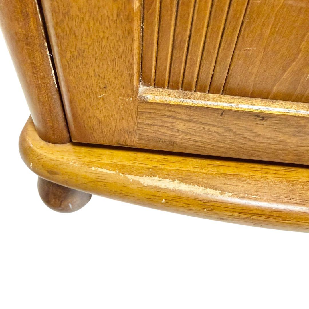 Akebono Kōgei Telephone Stand Wooden Storage Furniture Showa Retro Furniture Antique