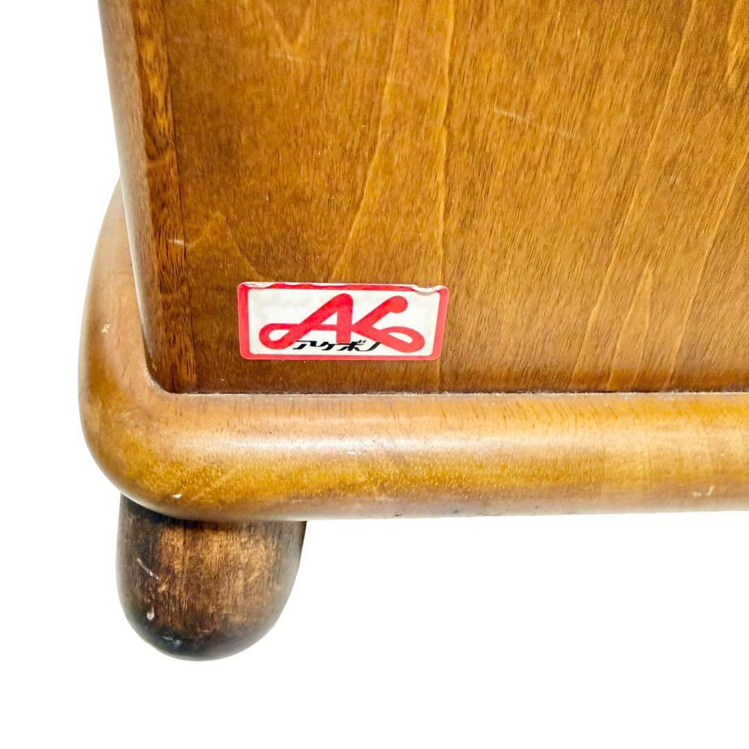 Akebono Kōgei Telephone Stand Wooden Storage Furniture Showa Retro Furniture Antique